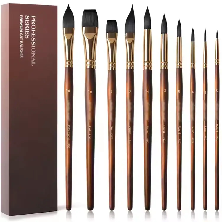 Synthetic paint brushes