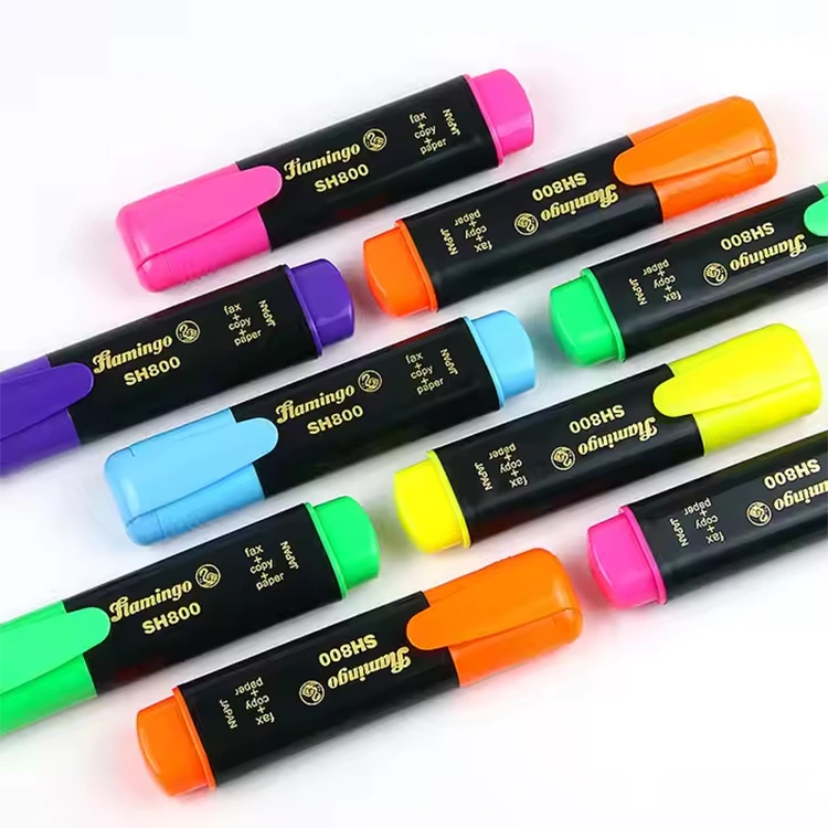 Plastic Box Tip Highlighter Marker