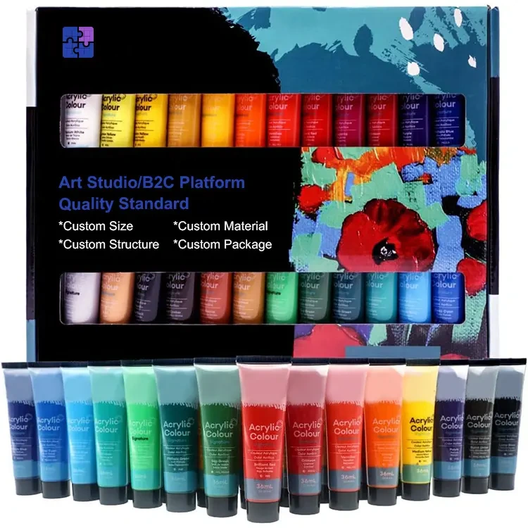 Plastic Tube Acrylic Paint