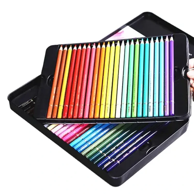 Tin Box Oil Colored Pencil Set