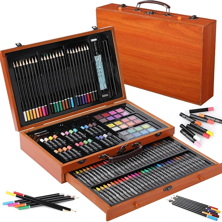 Wooden Box Art Set for Painting